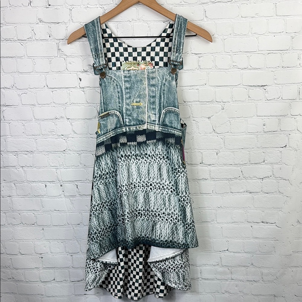 IPNG Art to Wear High Low Sleeveless Buckle Dress size 1 (boutique size) Small